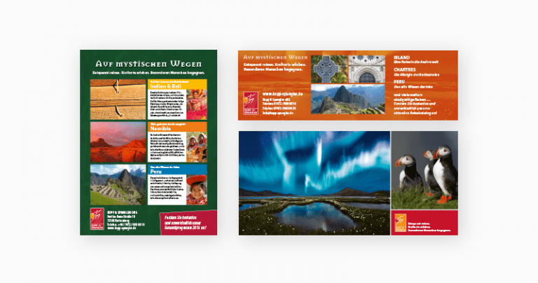 Anzeigengestaltung für Kopp & Spangler Reisebüro © md.sign mediendesign