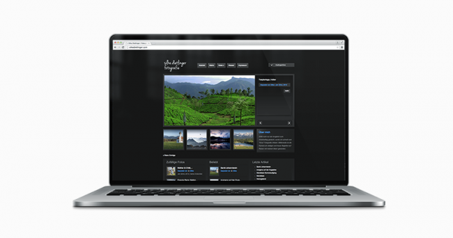 Webdesign: Gestaltung einer Homepage mit umfangreicher Bildgalerie © md.sign mediendesign