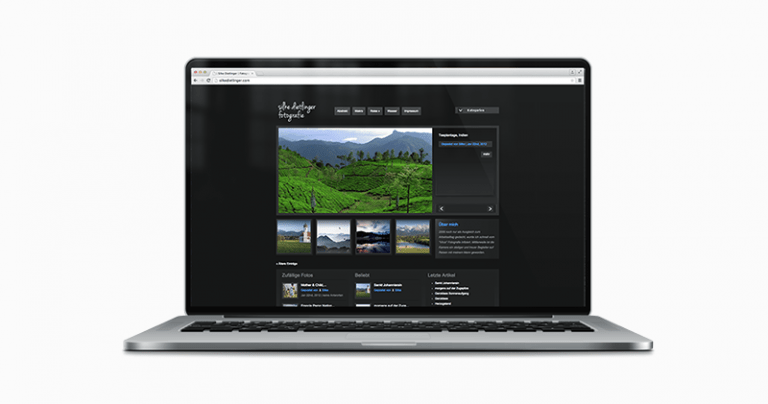 Webdesign: Gestaltung einer Homepage mit umfangreicher Bildgalerie © md.sign mediendesign