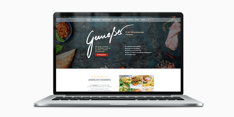 Webdesign für den Genießer in Penzberg. Die neue Homepage wurde vom Grafikbüro md.sign mediendesign Bad Tölz mit WordPress realisiert.